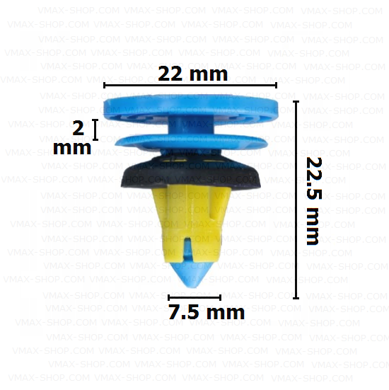KKD-1743 Щипка кора врата Alfa Romeo Fiat Jeep