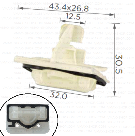KKD-1755 Щипка праг под вратите Mercedes