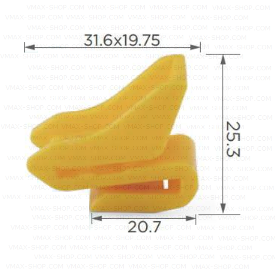 KKD-1760 Щипка крепеж задна броня Infiniti Nissan