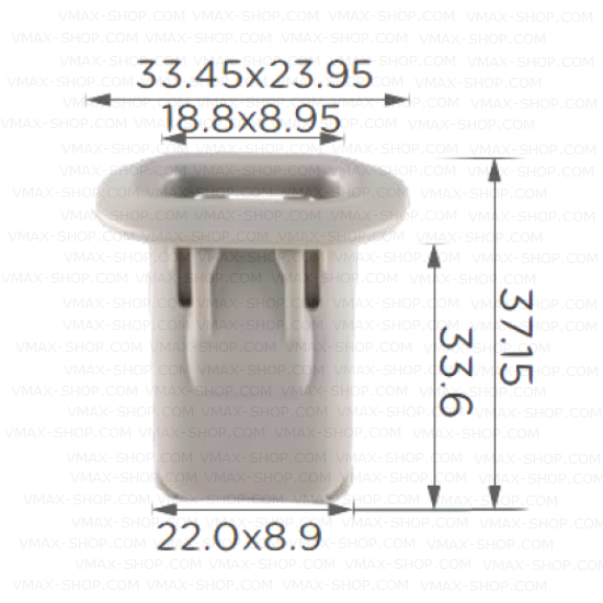 KKD-1785 Щипка пета задна седалка Mercedes.