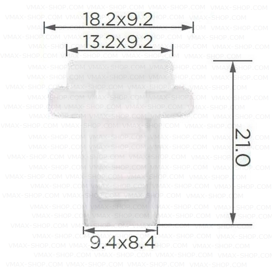 KKD-1803 Щипки капак задната седалка и предно стъкло Lancia