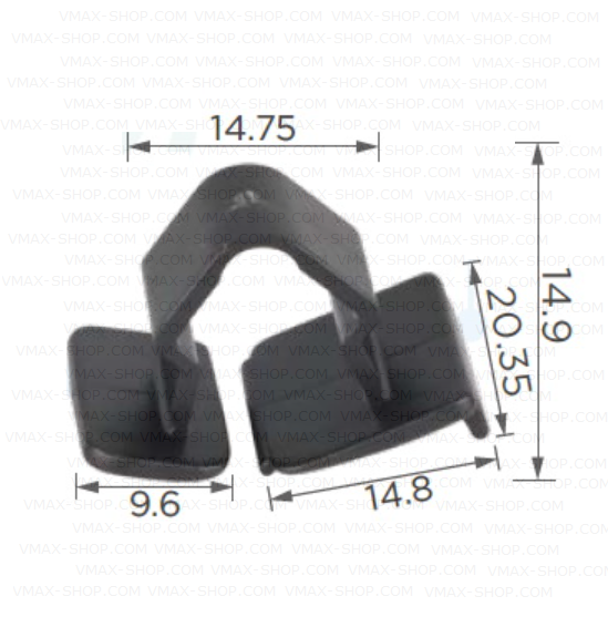KKD-1805 Щипка обшивка капак двигател Peugeot