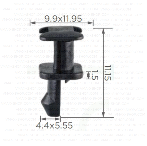 KKD-1828  Щипка решетка пред предно стъкло BMW