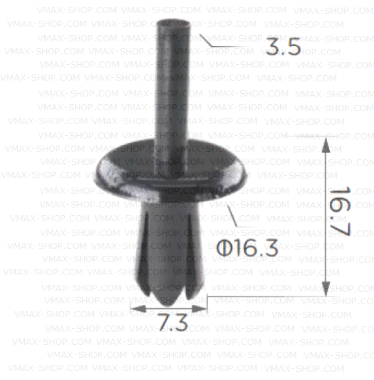 KKD-1969 Щипка таблото кабина и предно стъкло Volvo