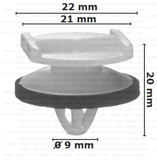 KKD-1974 Щипка широка лайстна врата Iveco Daily
