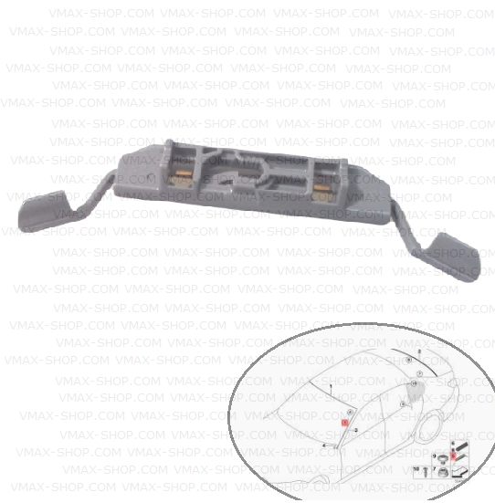 KKD-1976 Щипка странична лайстна челно стъкло BMW X5