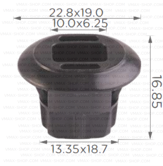 KKD-1986 Втулка за монтаж на броня Renault