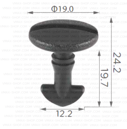 KKD-1997 Щипка за капак на теглича за броня на Land Rover