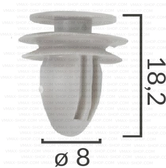 KKD-2001 Щипка панел врата колони вътрешен праг Subaru