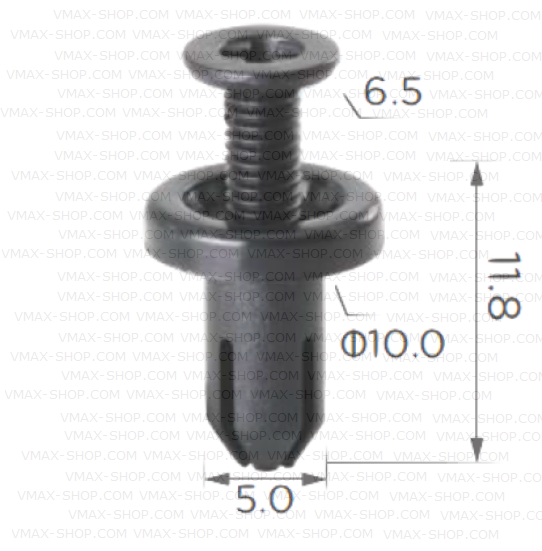 KKD-2002 Щипка фарове лайстна решетка на предна броня Mazda