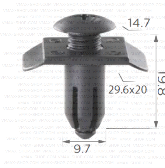 KKD-2004 За закрепване на броня подкалници Mazda