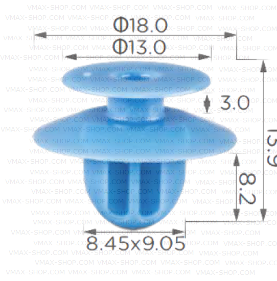 KKD-2016 Щипка крепеж панел врата Mitsubishi