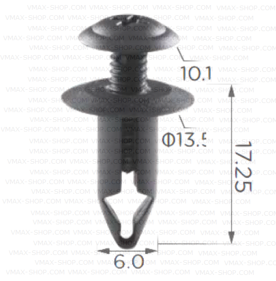 KKD-2023 Щипка капак пред предното стъкло лайстни Nissan