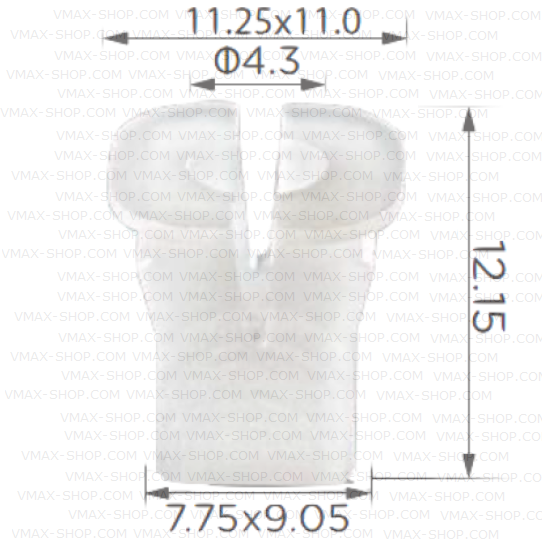 KKD-2027 Щипка крепеж основа винт Opel