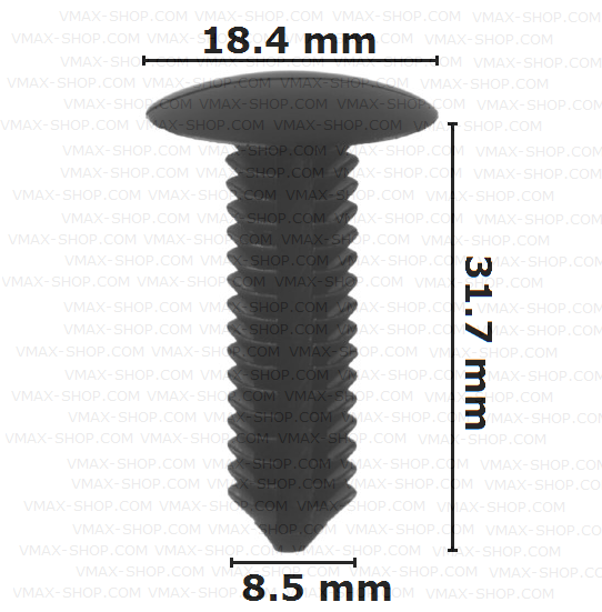 KKD-2039 Щипка за багажник броня Peugeot