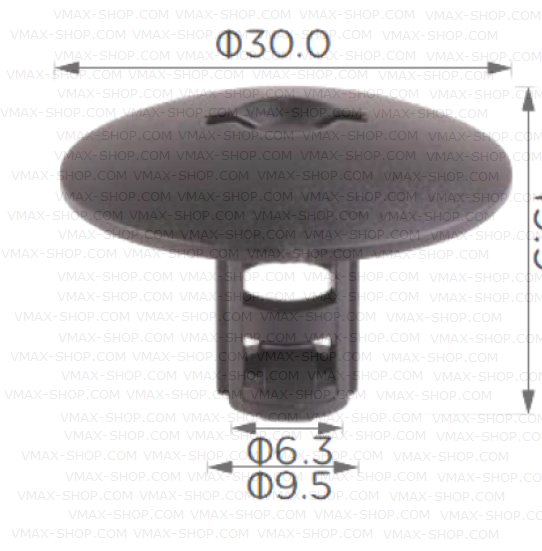 KKD-2044 Щипка предното стъкло шумоизолация лайстна калник Renault