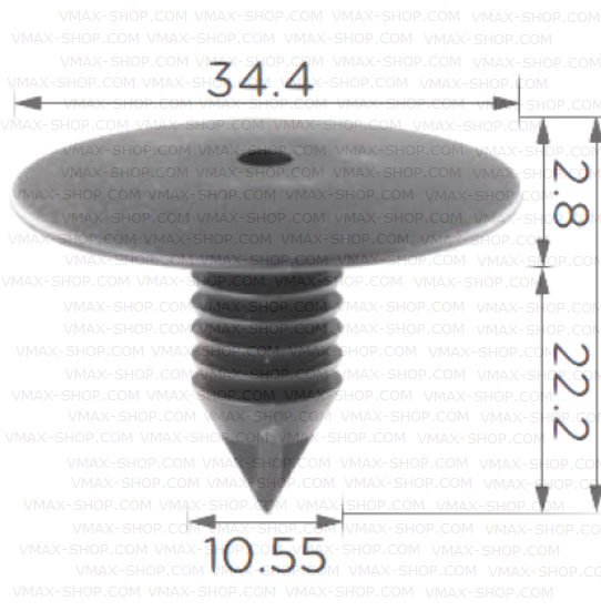 KKD-2046 Щипкa за лайстна калници Opel