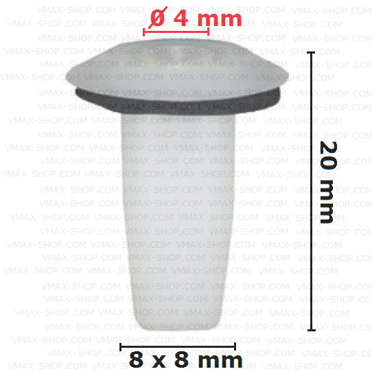 KKD-2047 Щипка основа винт за задна броня Mercedes