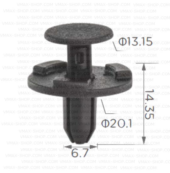 KKD-2050 Щипка решетка радиатор броня шумоизолация Suzuki