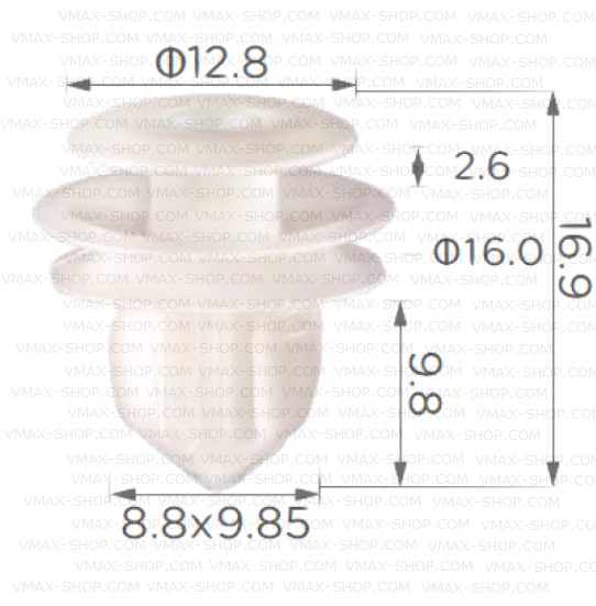 KKD-2052 Щипка вътрешни опори за колони Toyota
