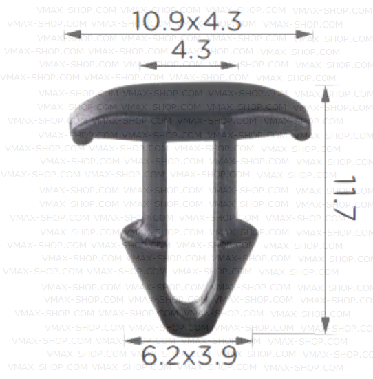KKD-2058 Щипка крепеж уплътнител Toyota Scion