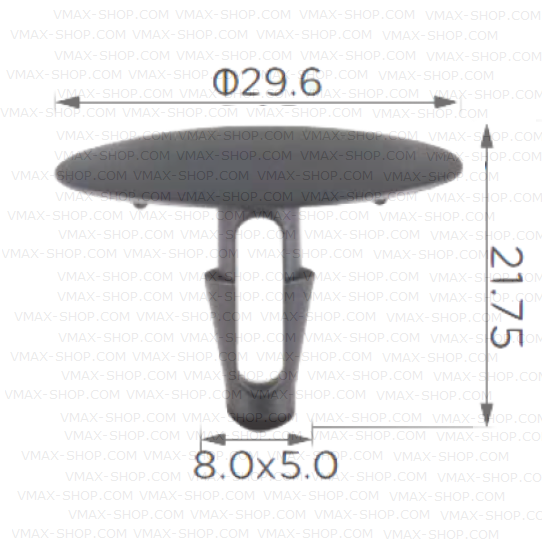 KKD-2060 Щипка за шумоизолация капак на двигателя Toyota