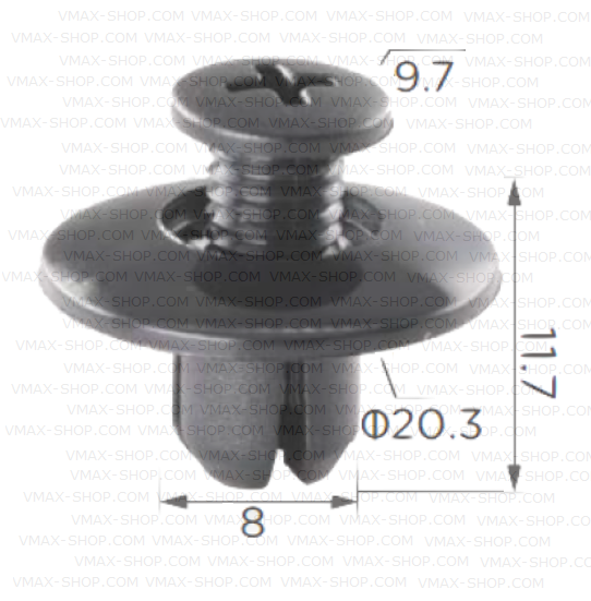 KKD-2063 Щипка за багажник двигателния отсек капаци Toyota