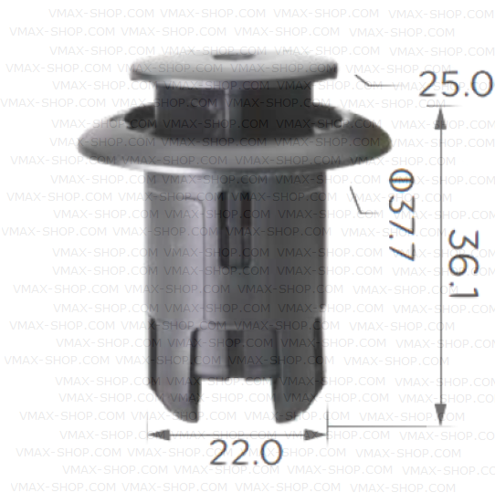 KKD-2065 Щипка външна лайстна за прагове на врати Toyota