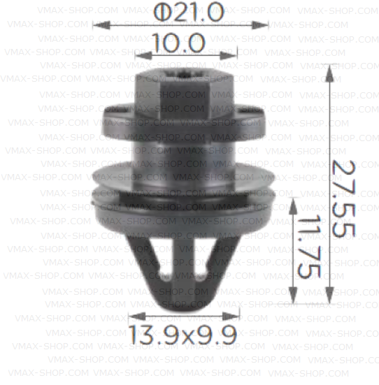 KKD-2072 Щипка крепеж кора врата VW