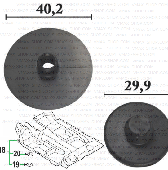KKD-2074 Щипка за стелки VW