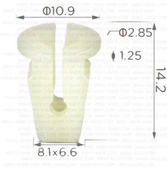 KKD-2080 Щипка основа винт капак спойлер лайстна предна броня VW
