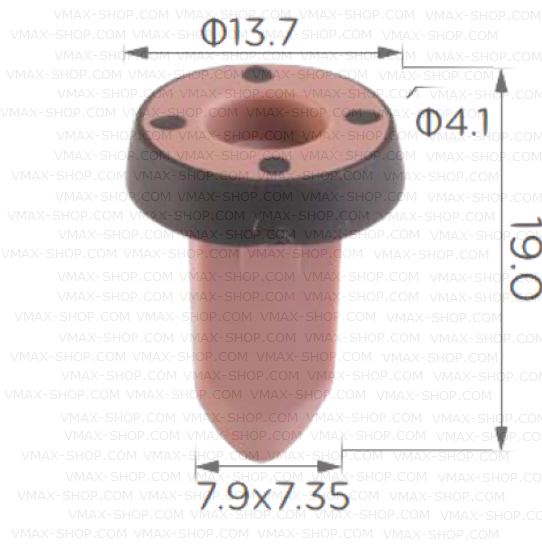 KKD-2082 Щипка за броня подкалник тапицерия VW