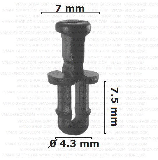 KKD-2085 Щипка крепеж уплътнения Audi 80